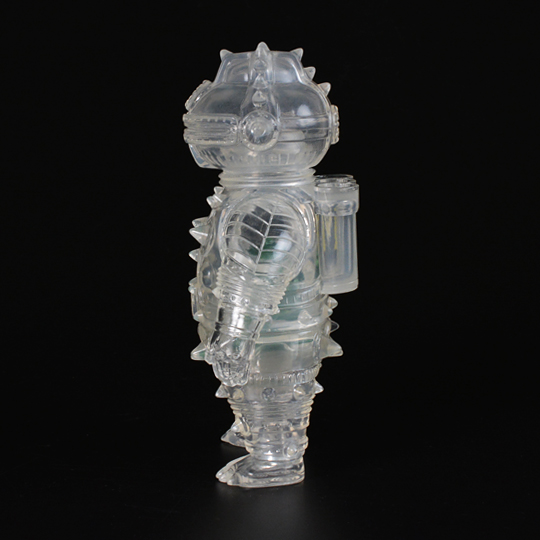 ソフビ製ともだち初号機 (Clear) + 土偶座人(Mitochondria Green