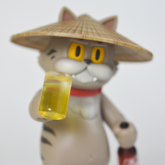 ソフビ製モズクパイセン 三度笠モッピー (キジトラ) | 多肉植物・特別