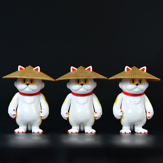 ソフビ製モズクパイセン 三度笠 (招き猫) | 多肉植物・特別な鉢の販売