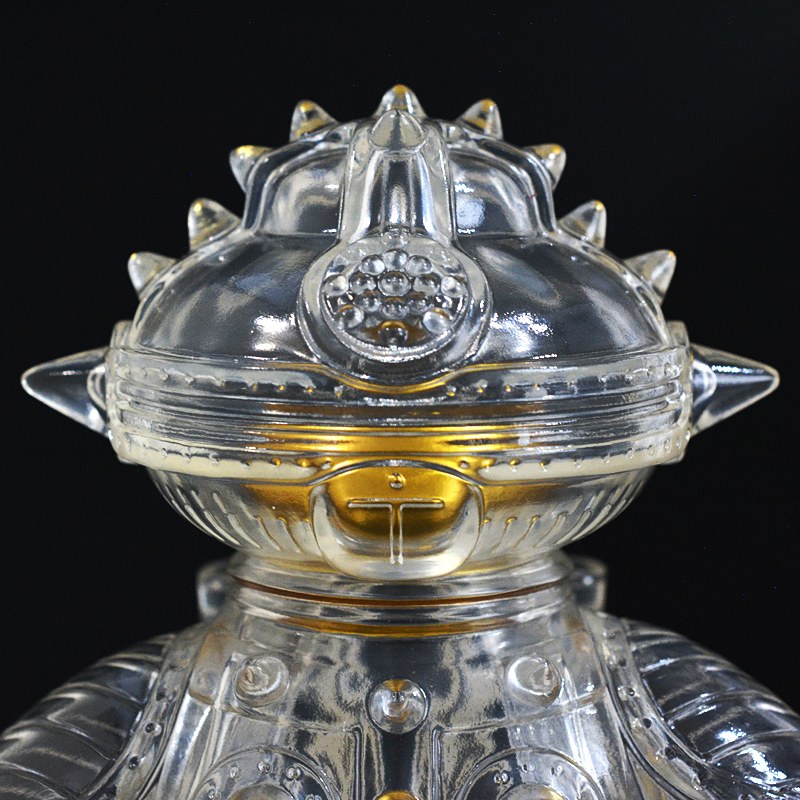 ソフビ製ともだち初号機 (Gold × Clear) + 土偶座人(Gold) | 多肉植物