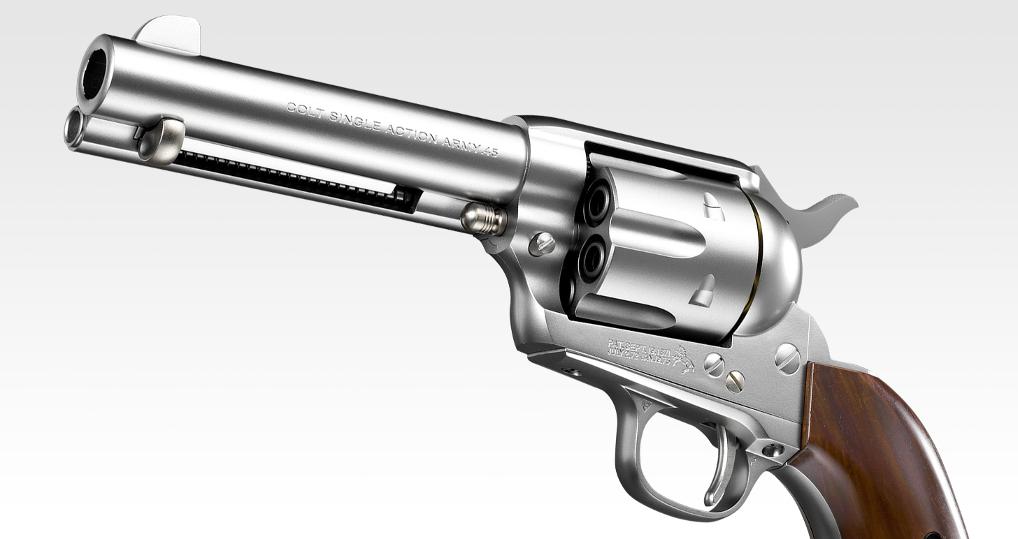 SAA.45 シビリアン 4 3/4インチ シルバー - エアーリボルバー プロ