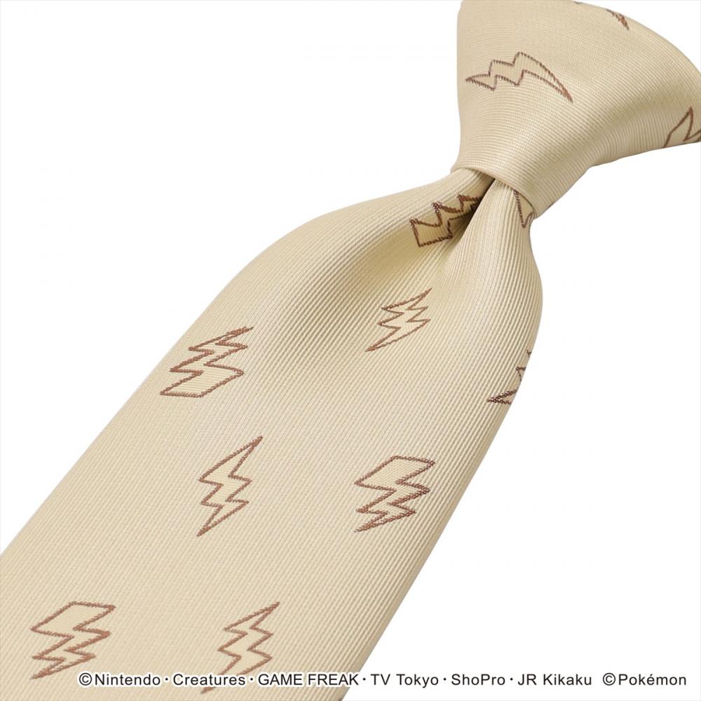 ポケモン ピカチュウ】 ネクタイ 小剣切り替え ビジネス(970 イエロー