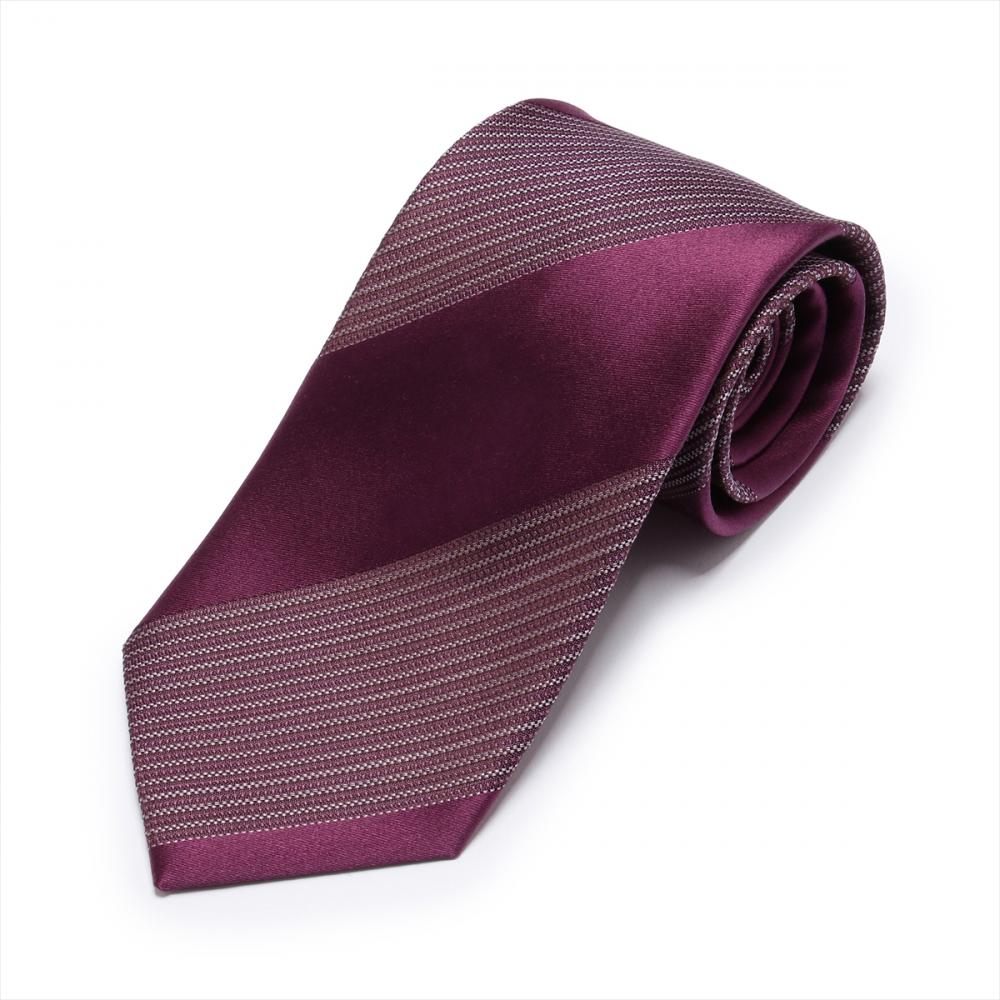 ネクタイ 絹100% トーナルカラー ビジネス フォーマル(930 ボルドー