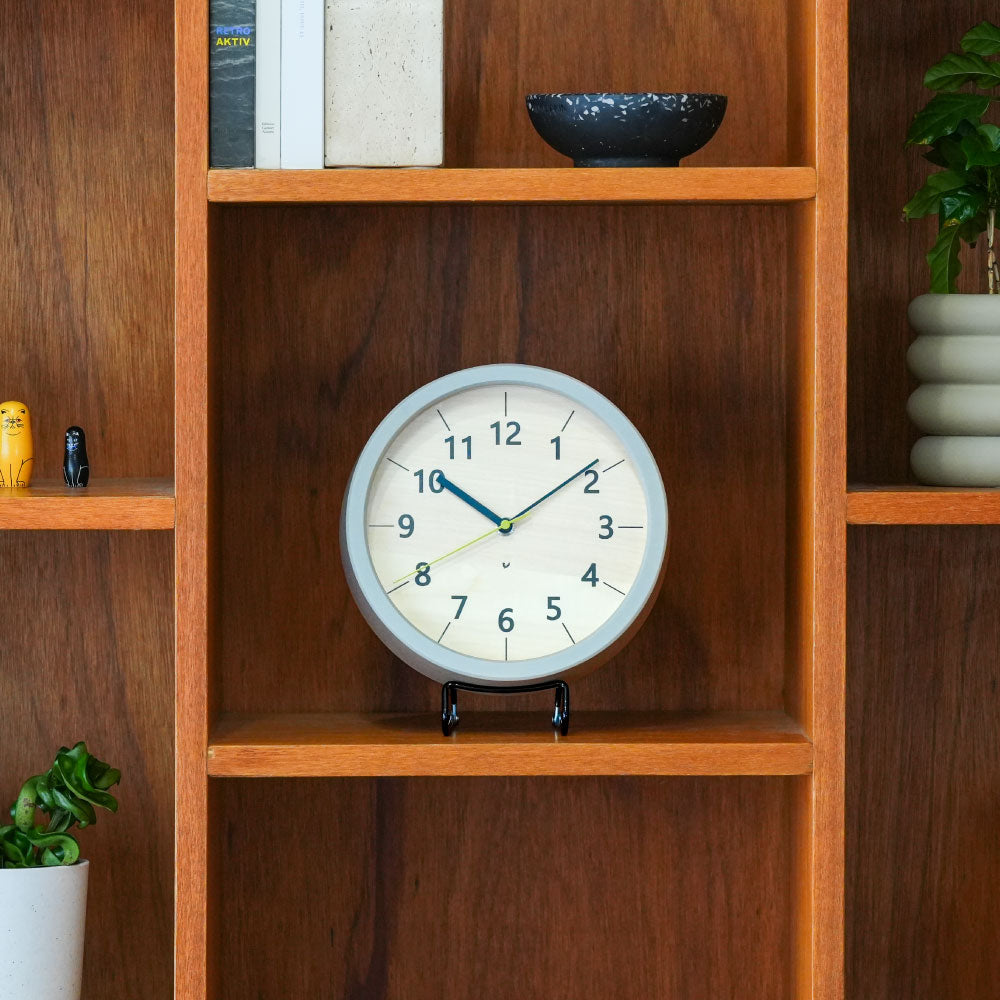 CHAMBRE ちいさな木の実のかけ時計 ひのき GRAY CH-067GY シャンブル