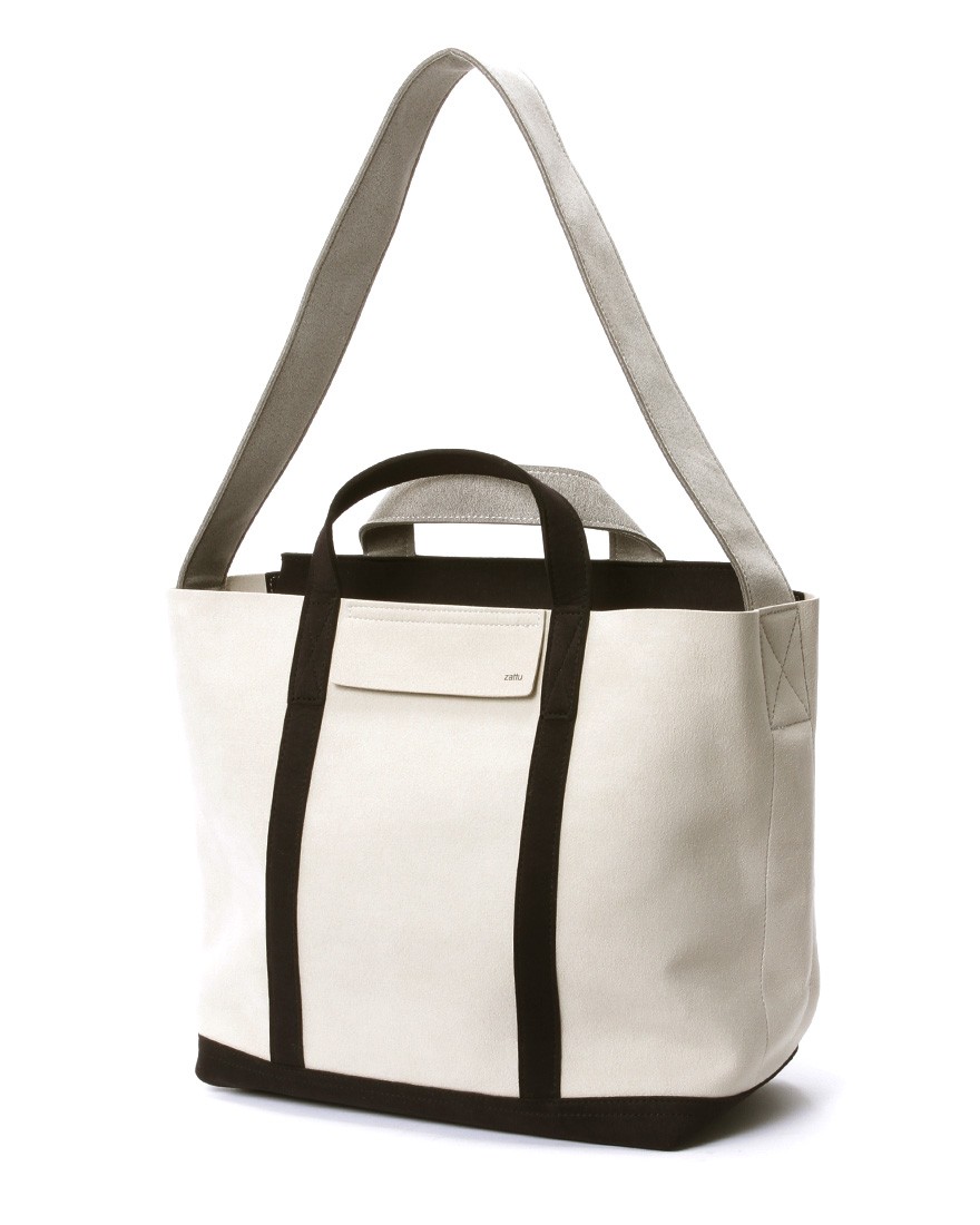 マルチマイクロファイバースエード ミドルトートバッグ【KINAX