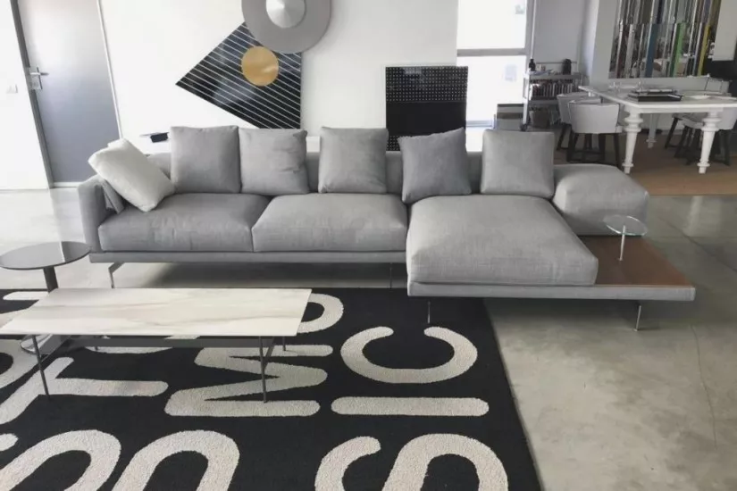 B&B Italia Dock Grey Fabric Sofa (Expo Offer) | Online Shop