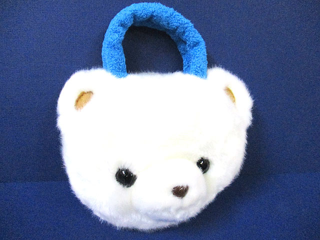 旭山フェイスポーチ シロクマ [トミヤ郷土民芸]