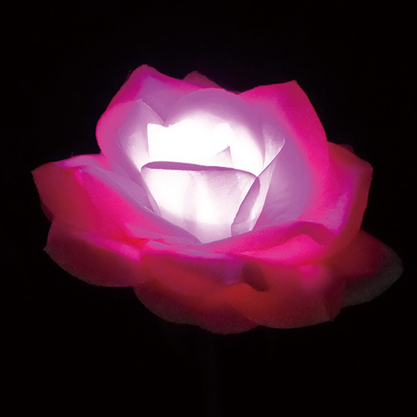 LEDモチーフライト フラワーローズ ブルー ｜ 商品紹介 ｜ 株式会社友屋
