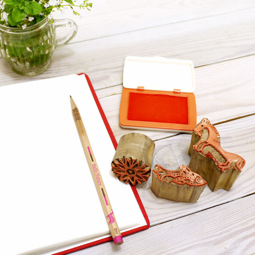 ブロックプリント 木版 S | トモ・コーポレーション｜世界の民芸雑貨卸