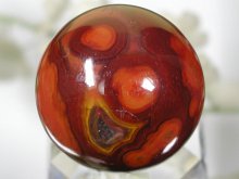 天然アゲート/戦国紅瑪瑙原石・丸玉