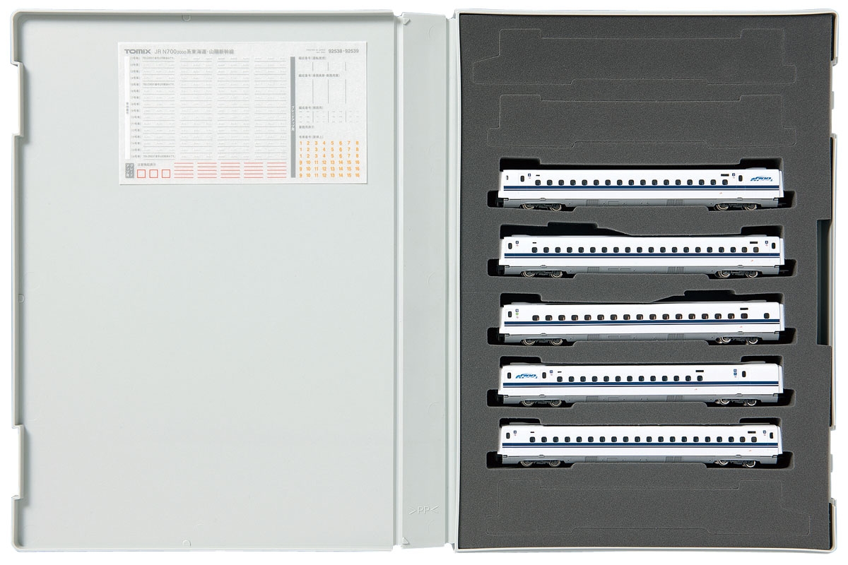 JR N700-2000系東海道・山陽新幹線増結セットA｜製品情報｜製品検索