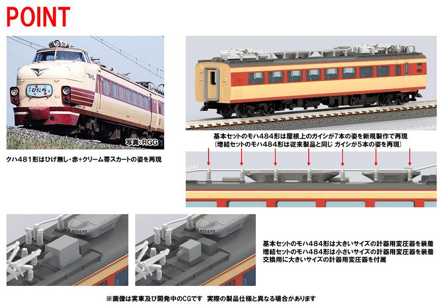 国鉄 485系特急電車(ひたち)増結セット｜製品情報｜製品検索｜鉄道模型