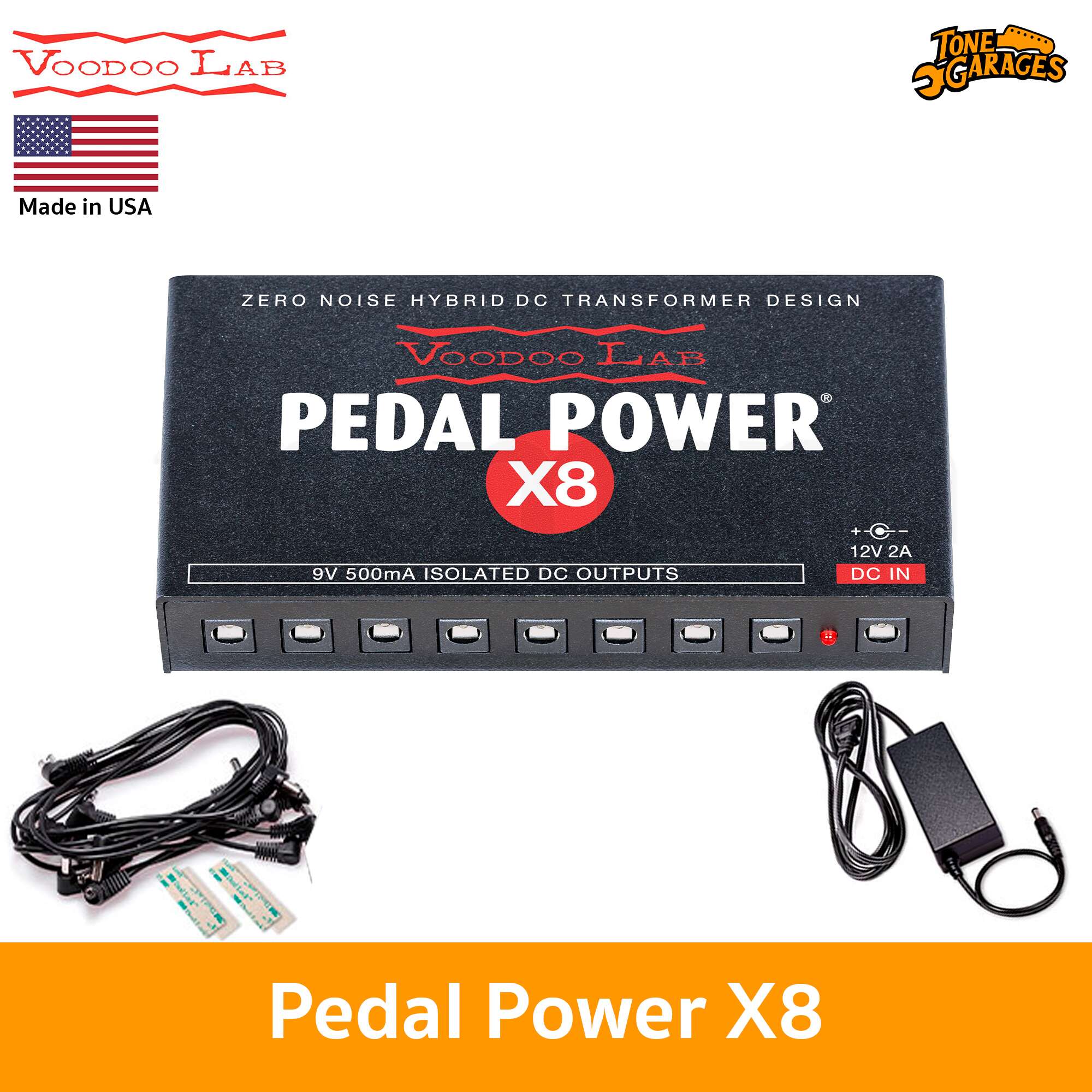 Voodoo Lab Pedal Power X8 Power Supply – Tone Garages