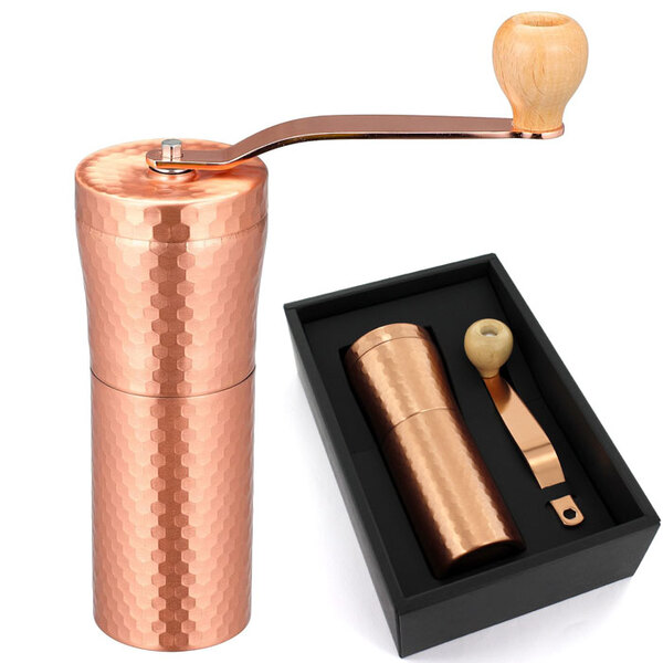 銅製 珈琲挽き 【槌目】つちめ MI-034 セラミック刃 コーヒーミル 日本製