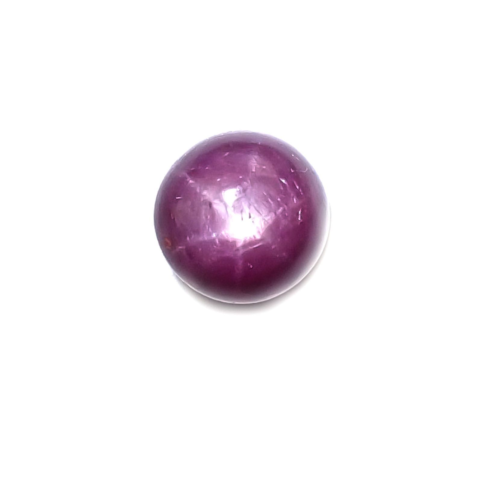 パープルスターサファイア(宝石名パープル・スター サファイア)インド