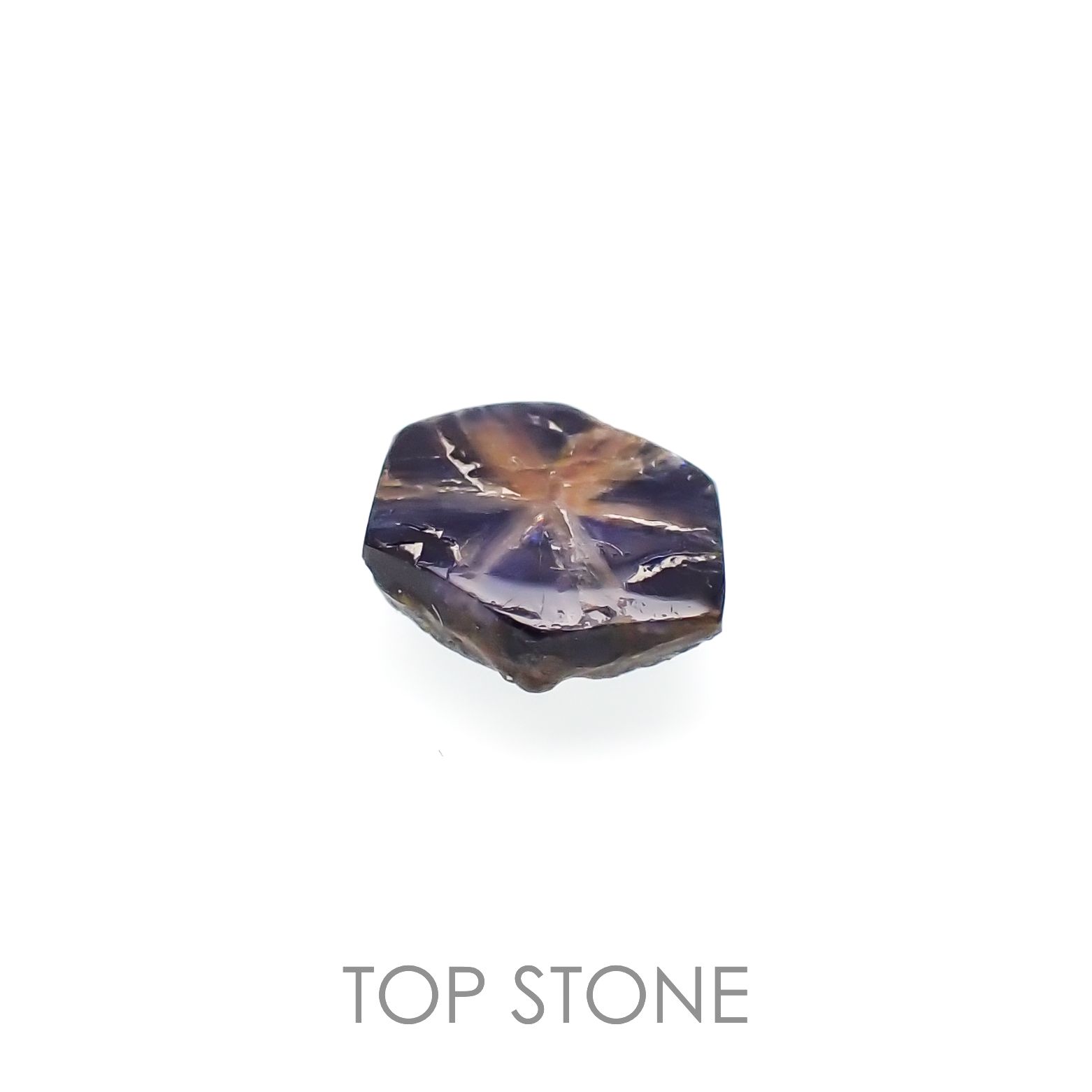 トラピッチェサファイア 原石スライス磨き(宝石名トラピッチェ