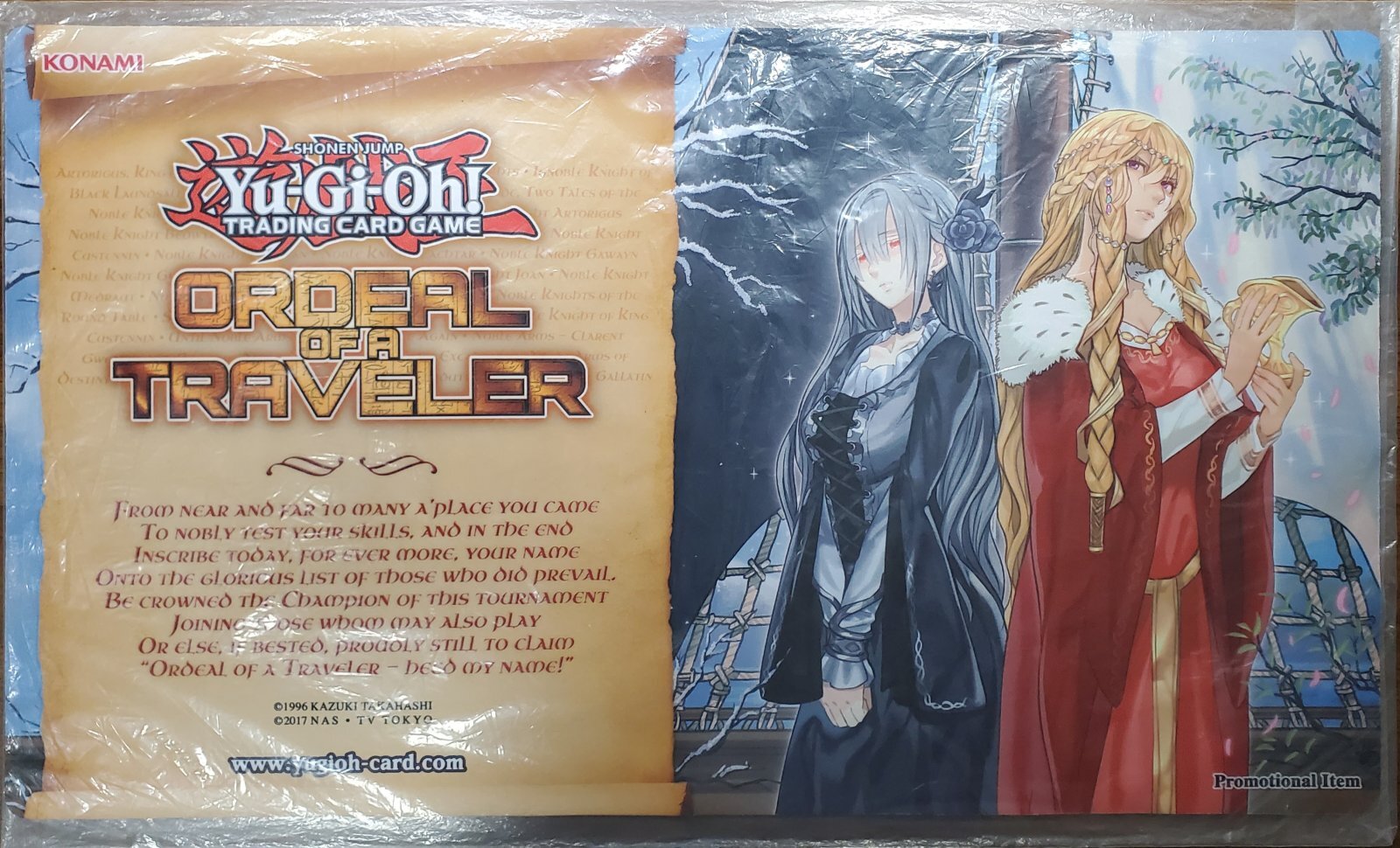 美品 聖騎士の追想 イゾルデ プレイマット 遊戯王 Traveler 美品 聖
