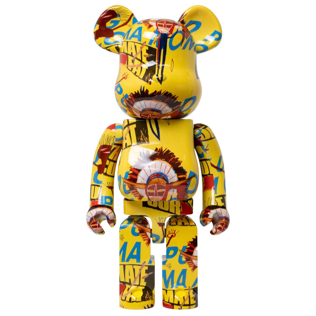 Andy Warhol X Jean Michel Basquiat #3 1000% Bearbrick By Medicom