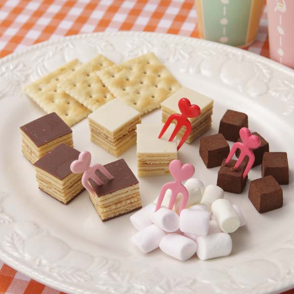 ハートフォークピック [P-2869] : TORUNE／トルネの楽しいランチグッズ