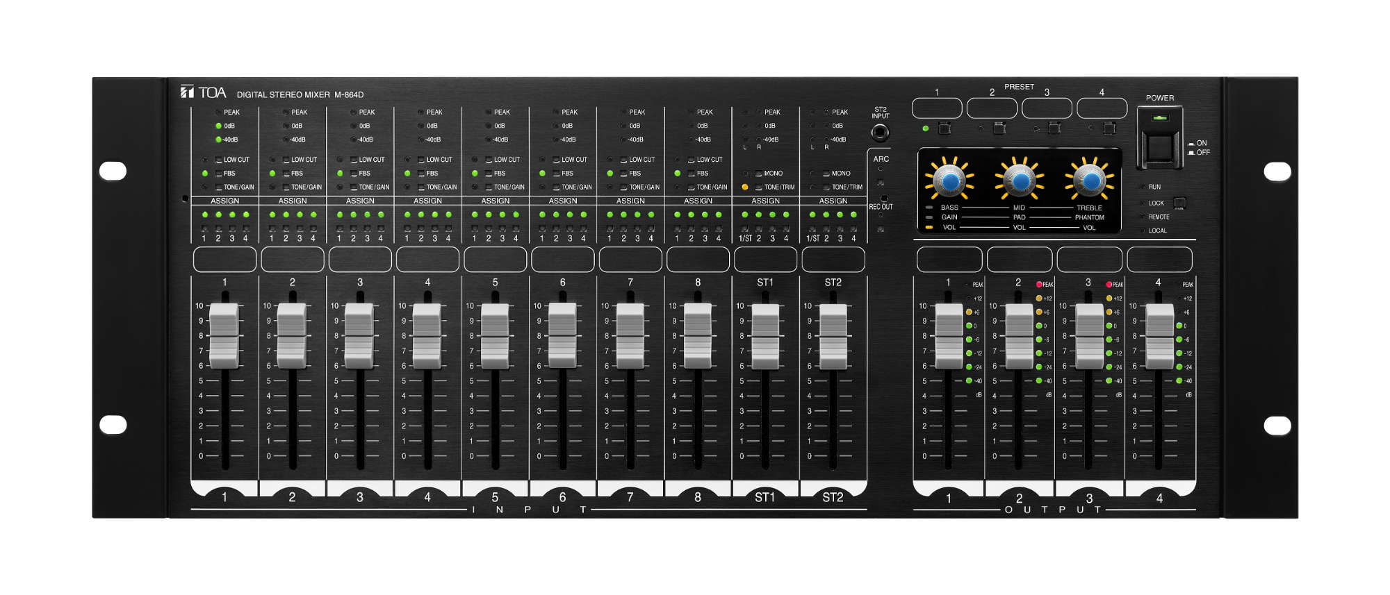 デジタルステレオミキサ－ (M-864D) | TOA株式会社