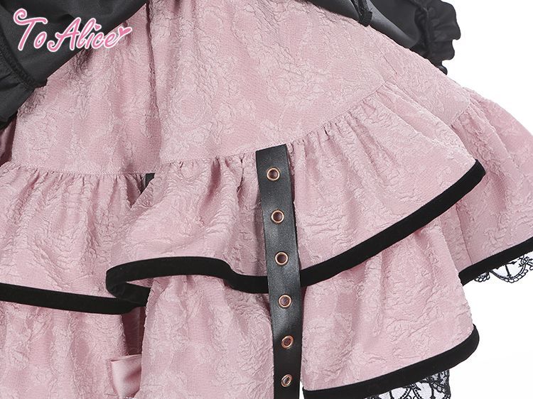 BlackShamrock】F55たっぷりリボンのコルセット風ドレス - To Alice