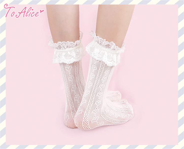 ToAlice】S1097ハートレースフリルソックス - To Alice