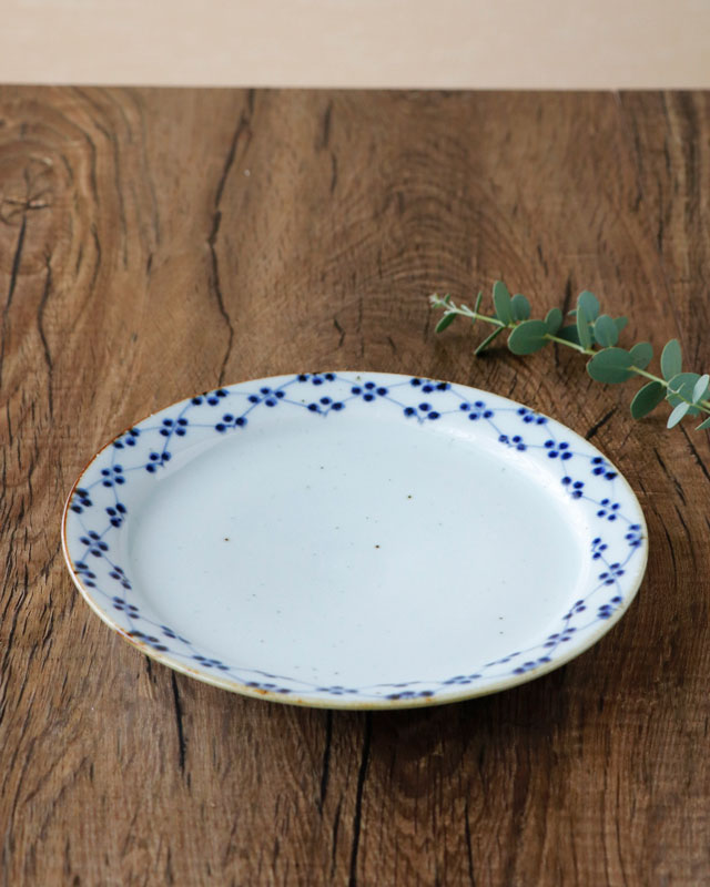 砥部焼の和食器 皐月窯の大皿 【砥部工房 からくさ】