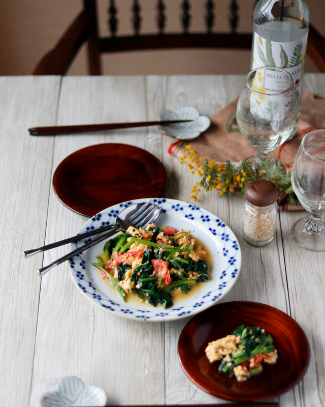 砥部焼の和食器 皐月窯の大皿 【砥部工房 からくさ】