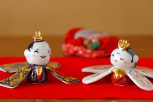 砥部焼の和食器 陶房遊の雛人形 【砥部工房 からくさ】