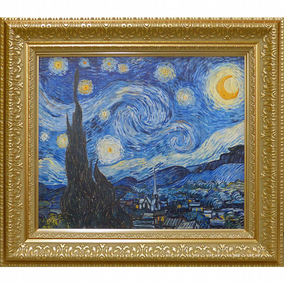 ファンゴッホの人気な星月夜の絵画・50*80 ファンゴッホの人気な星月夜