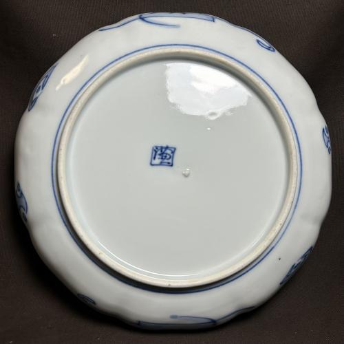 赤絵金彩染付大皿 /399│埼玉県熊谷市のの骨董品専門店「雑貨とちや