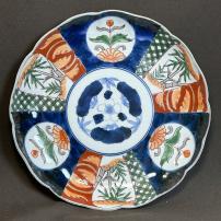 大皿│埼玉県熊谷市のの骨董品専門店「雑貨とちや」｜印判皿・染付皿を