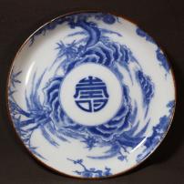 中皿│埼玉県熊谷市のの骨董品専門店「雑貨とちや」｜印判皿・染付皿を