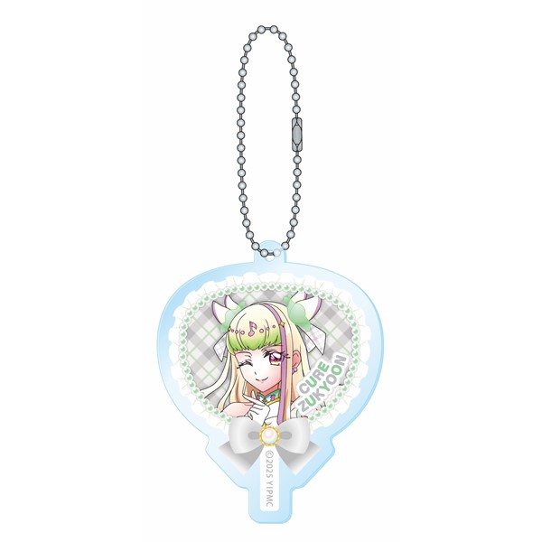 うちわ型アクリルキーホルダー(キュアズキューン)【映画キミとアイドル