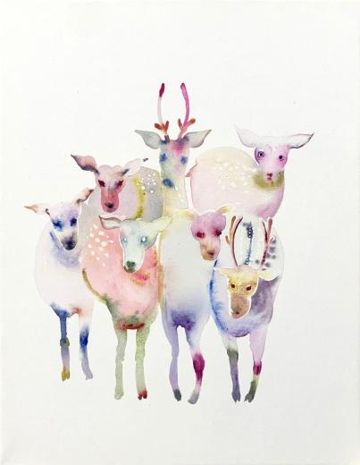 お花畑の中の「どこでもドア」Anywhere Door (Dokodemo Door) in the