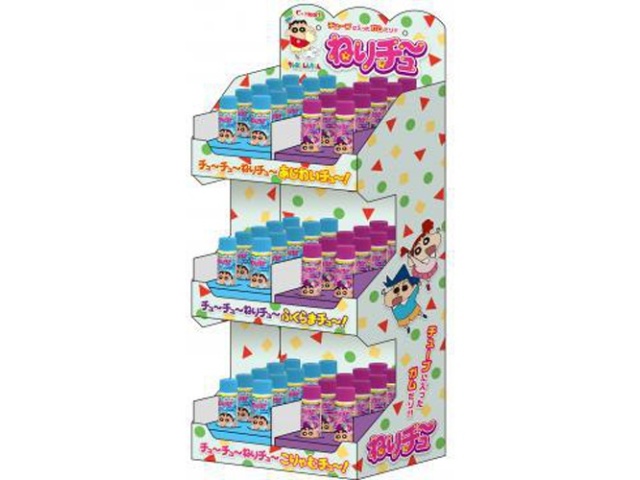 ハート クレヨンしんちゃんねりチュー60個什器付 (4977629312288) の