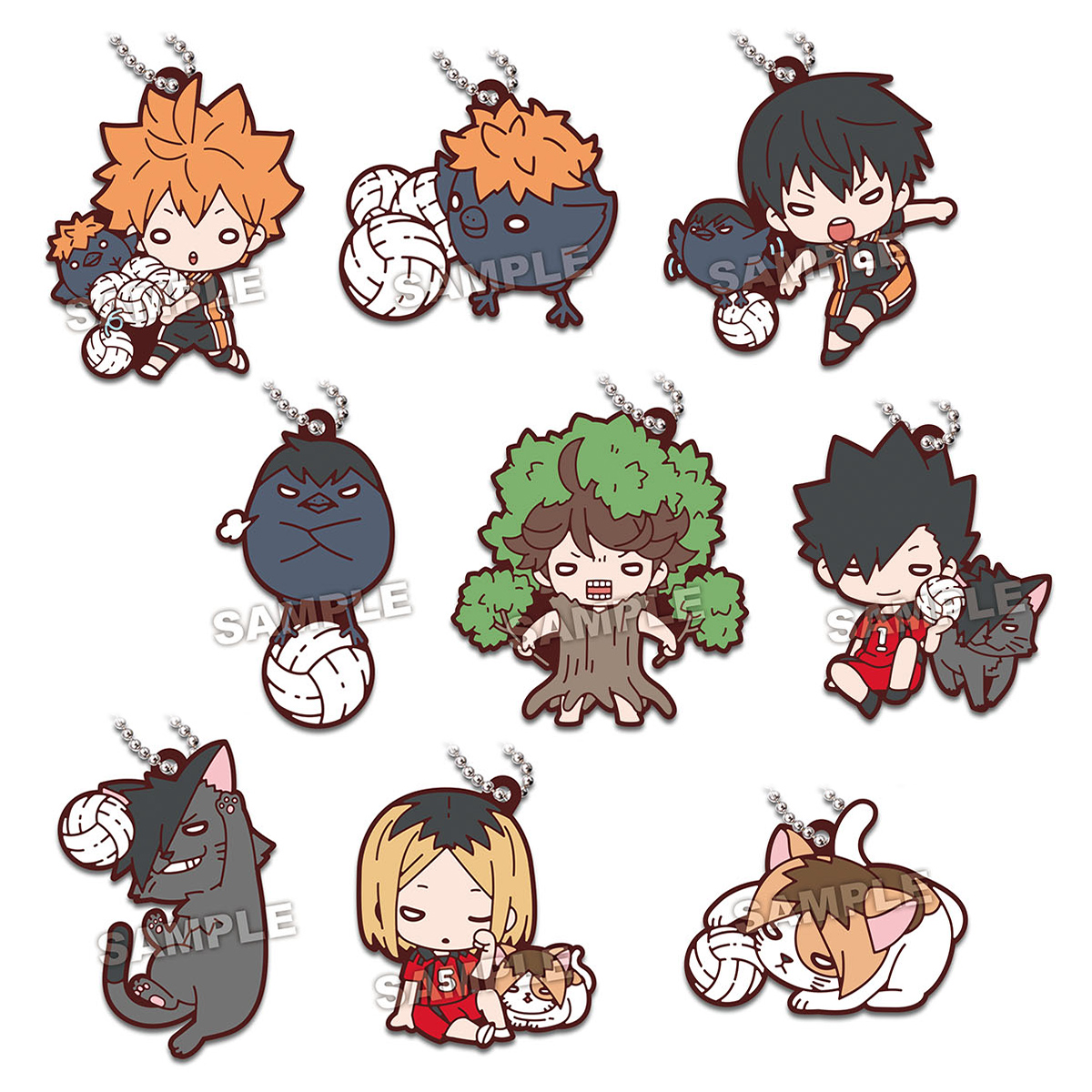 にとたん ハイキュー!! マスコットといっしょラバーマスコット｜商品