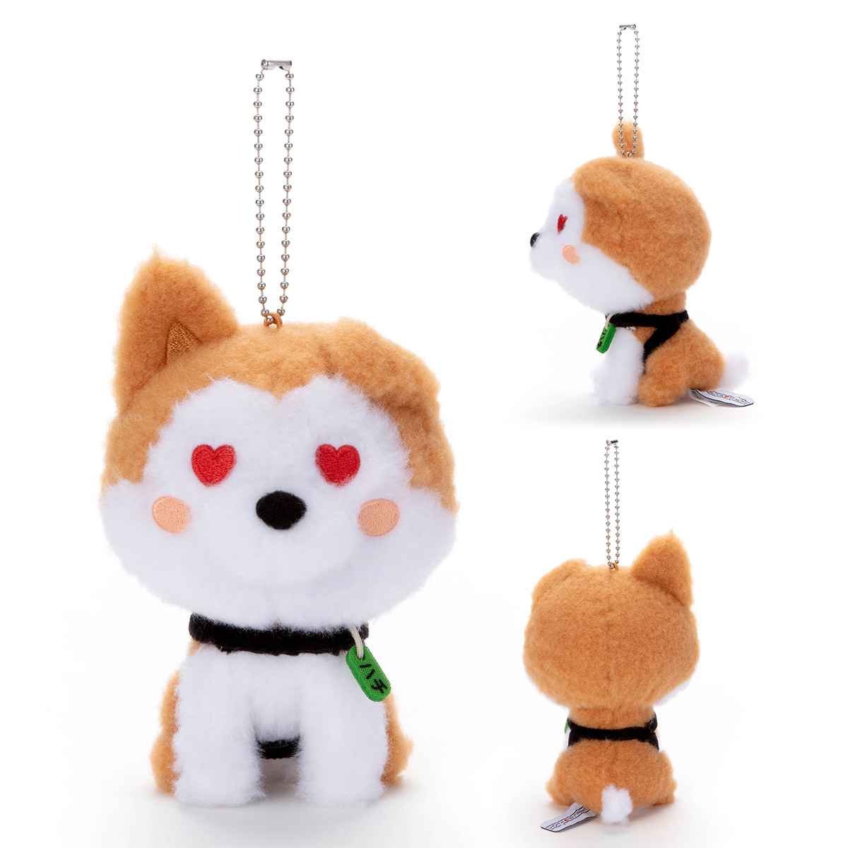 SHIBUYA♡HACHI／ ぬいぐるみボールチェーンマスコット／ハチ(ハート