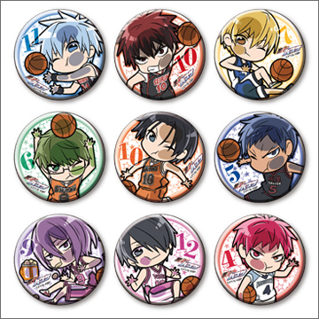 ぴた！でふぉめ 黒子のバスケトレーディング缶バッジ｜商品情報