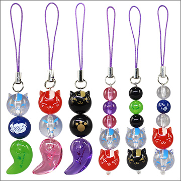 夏目友人帳 ニャンコ先生数珠ストラップ｜商品情報｜タカラトミーアーツ