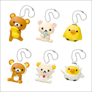 P-キャラポット リラックマ ふにゅふにゅスクイーズマスコット｜商品