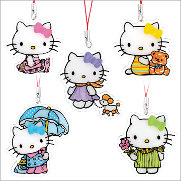 ハローキティ カラフルプレートストラップ｜商品情報｜タカラトミーアーツ