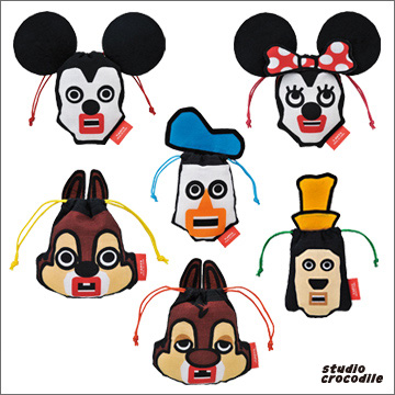 ミッキー＆フレンズ キュービックマウス びっくり！フェイスきんちゃく