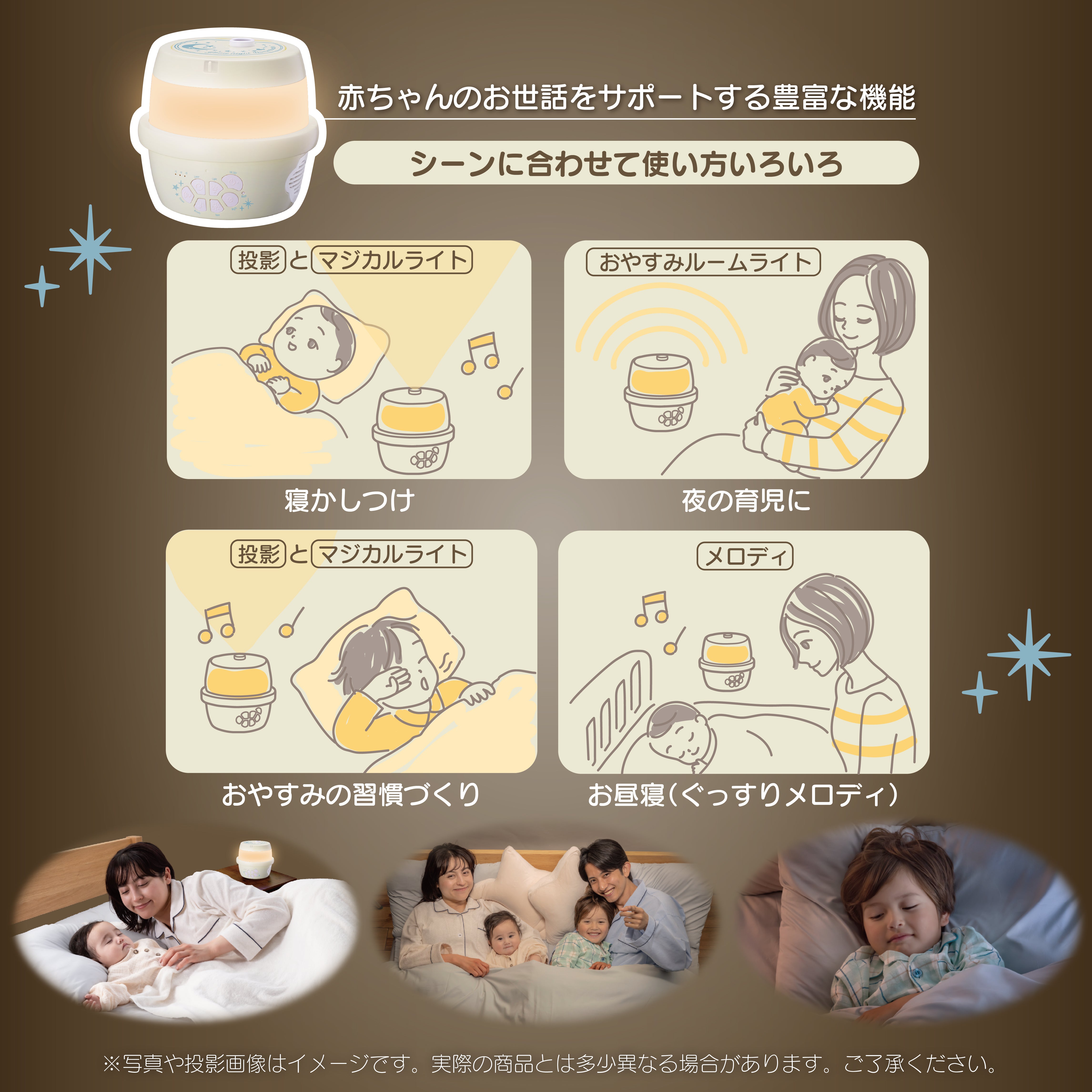 天井いっぱい！ おやすみホームシアター ぐっすりメロディ＆ライト