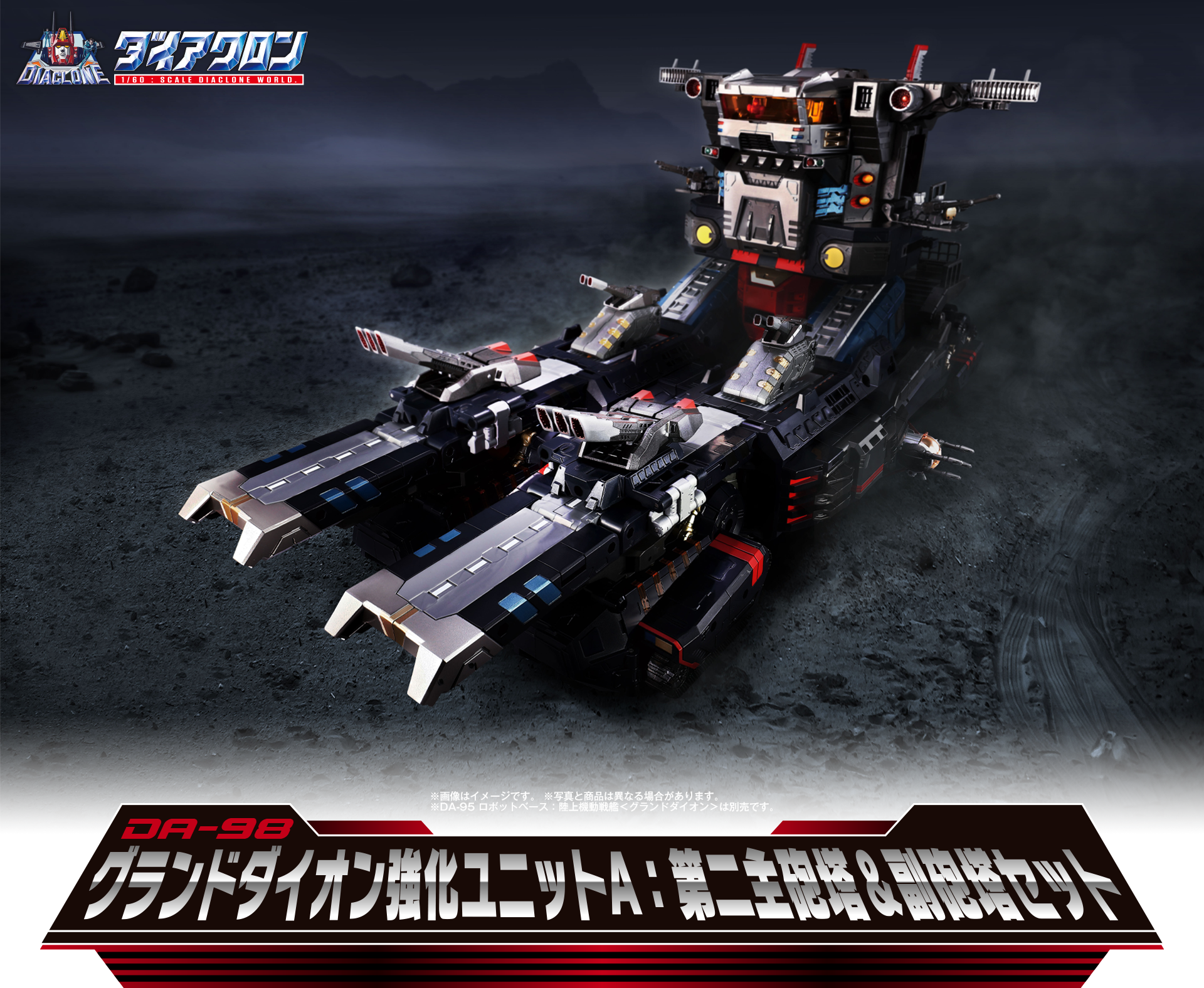 DA-98 グランドダイオン強化ユニットA：第二主砲塔＆副砲塔セット