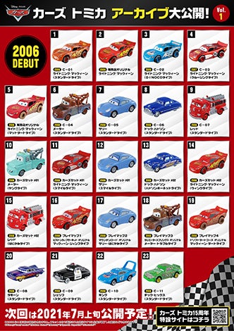 カーズ（CARS） トミカ15周年スペシャルサイト｜商品情報｜ディズニー