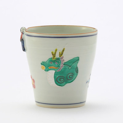 青交趾 黄交趾 乾山写 瑞靖 中皿 向付 懐石料理 京焼 清水焼 青交趾 黄