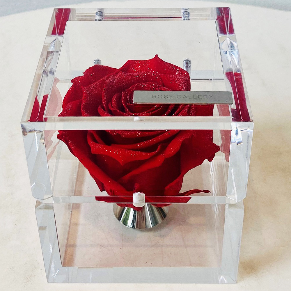 プリザーブドフラワー ダイアモンドローズ （ミュゼM） 大輪1輪 | 商品