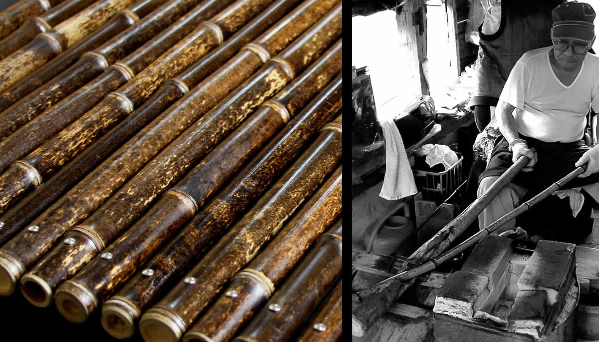 送料別途見積】 高知県特産黒竹 3m8分 | 虎斑竹専門店 竹虎