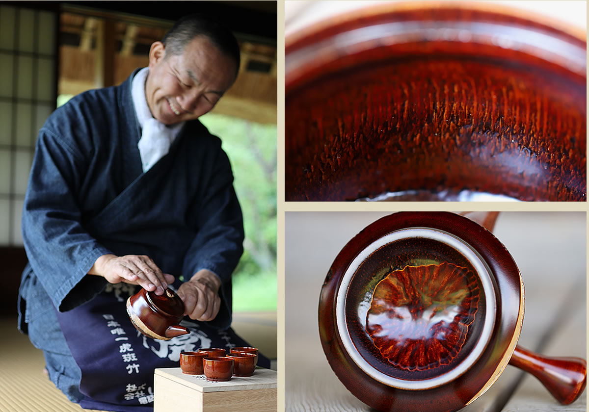 一点限り】竹根急須セット | 虎斑竹専門店 竹虎